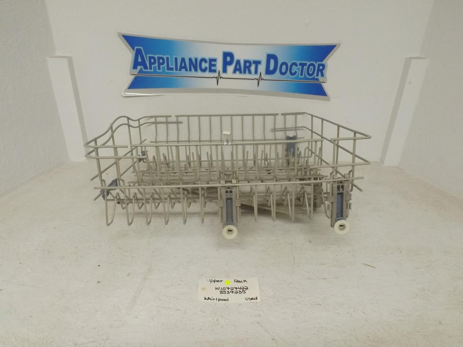 Whirlpool Dishwasher W10727422 8539235 Upper Rack Used Whirlpool Dishwasher W10727422 8539235 Upper Rack Used